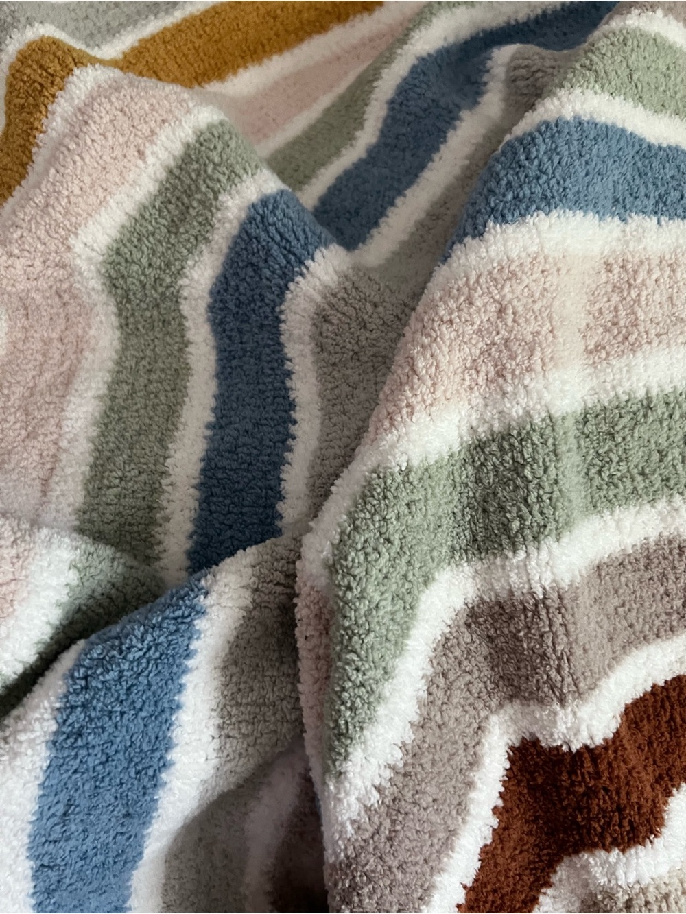 Sunday Citizen Snug Cusco Throw 75x52 Mineral Chevron Pattern EUC Rare - Picture 4 of 5